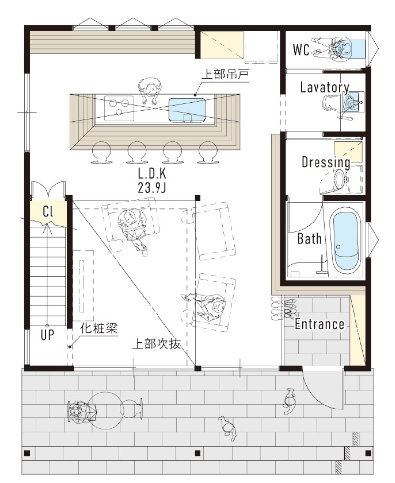 Classic Style クラシックスタイル 1階プラン